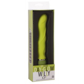 Лаймовый вибромассажер Day-Glow Willy - 13 см.